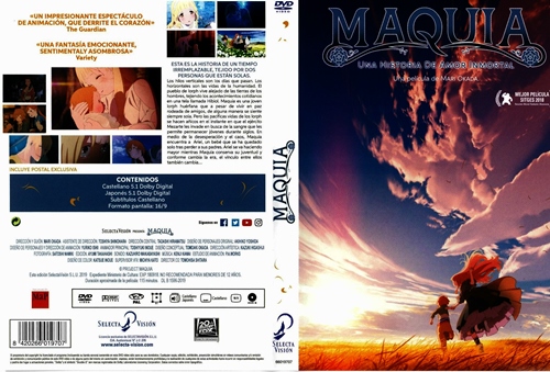 MAQUIAUNAHISTORIADEAMORINMORTAL1 - Maquia, Una Historia De Amor Inmortal [2018] [DVD5/Pal] [Audio:Castellano/Japonés] [Subtítulos:Español] [Animación]