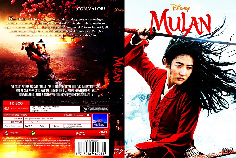 MulanCaratula - Mulan [2020] [DVD9] [Audio:Castellano/Inglés/Francés] [Sub:Español+5] [Aventuras]