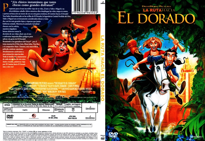 LARUTAHACIAELDORADO - La Ruta Hacía El Dorado [2000] [DVD9/Pal] [A:Castellano,Inglés,Italiano,Portugués] [Subtítulos:Inglés] [Animación]