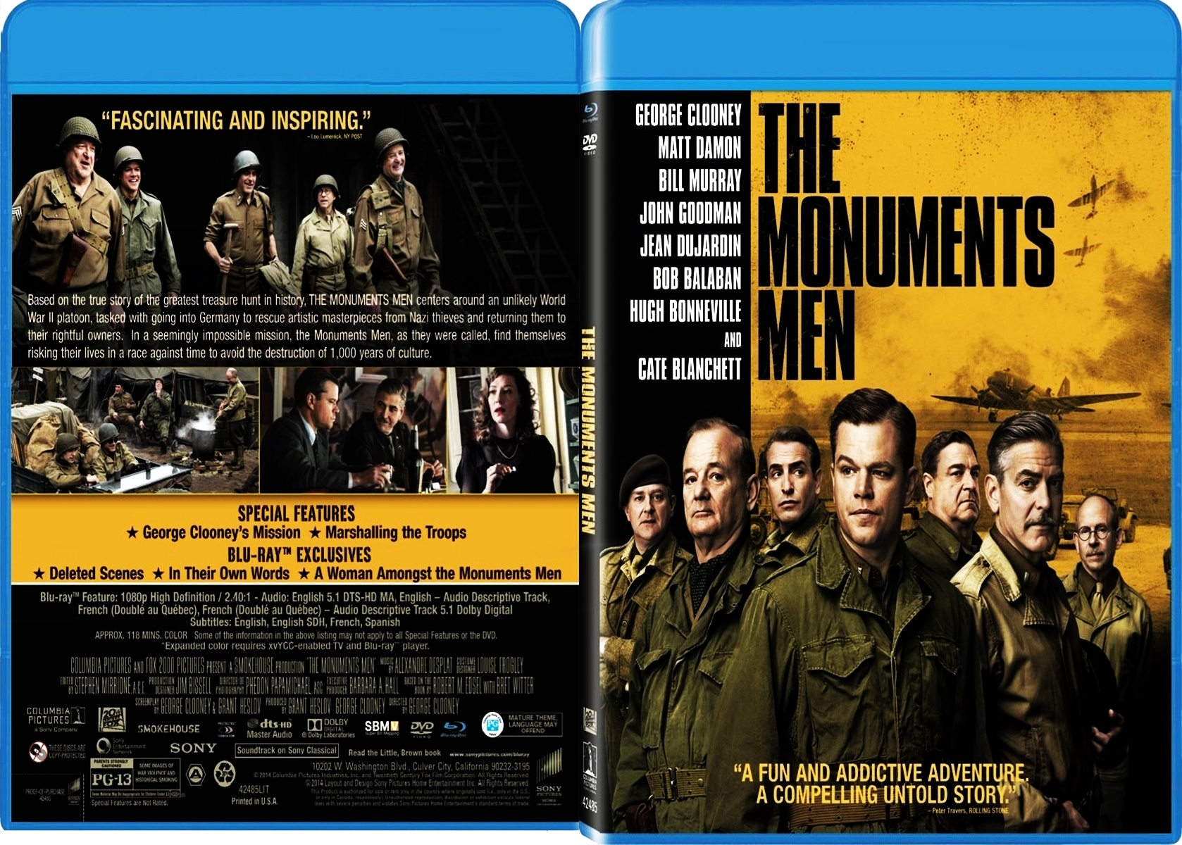 THEMONUMENTSMEN - The Monuments Men [2014] [DVD9/Pal] [Audio:Castellano,Inglés,Alemán] [Sub:Castellano+3] [Bélico]