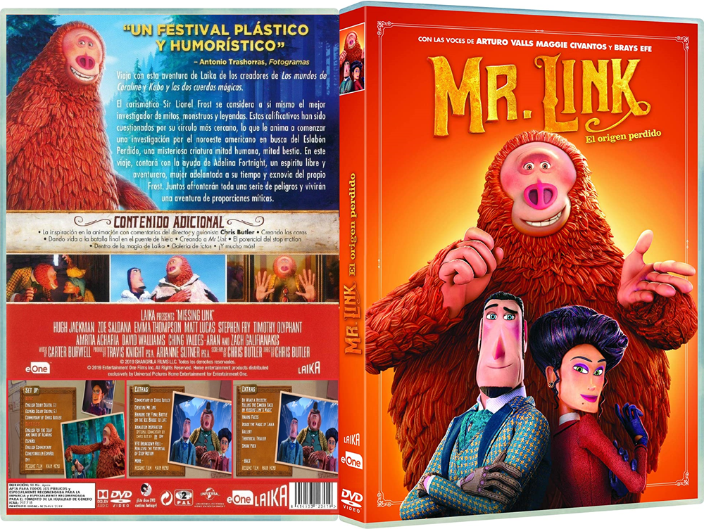 Mr Link El Origen Perdido DVD - Mr. Link [2019] [DVD9] [Autoría Mhafren] [Audio|Subtítulos:Castellano,Inglés] [Animación,Infantil]