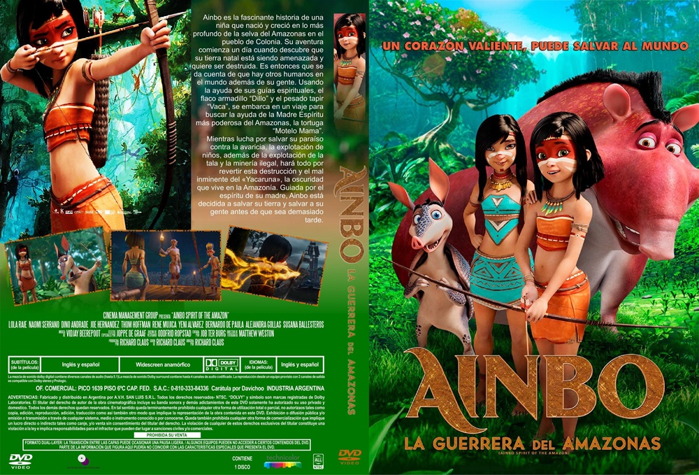 AINBODVD - Ainbo: La Guerrera Del Amazonas [2021] [DVD9/Pal/Autoría] [Audio:Cas,Ita,Ing] [Sub:Cas] [Animación]